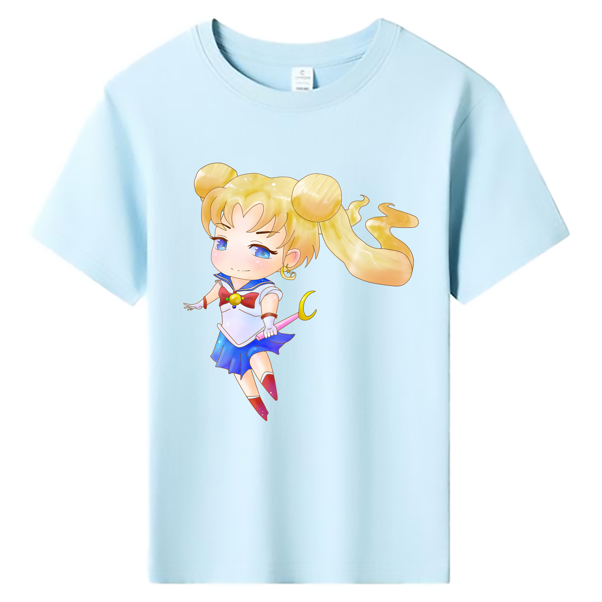 （画像用） 美少女戦士セーラームーン 愛野 美奈子 あいの みなこ Sailor Moon Aino Minako 綿100％キッズTシャツ（フロントプリント）